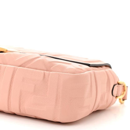 Fendi Nappa FF 1974 Embossed Baguette Baby Pink 10 of 10