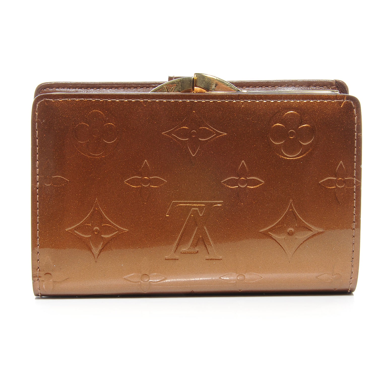 Louis Vuitton Vernis French Purse Wallet Bronze 3 of 7