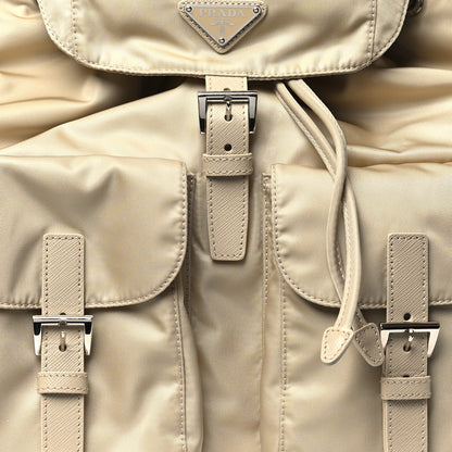 Prada Nylon Saffiano Medium Backpack Deserto 9 of 12