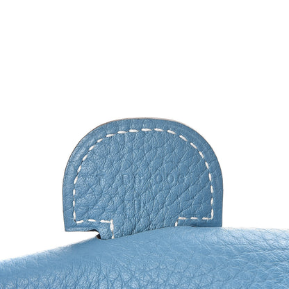 Hermes Taurillon Clemence Evelyne III GM Blue Jean 6 of 10