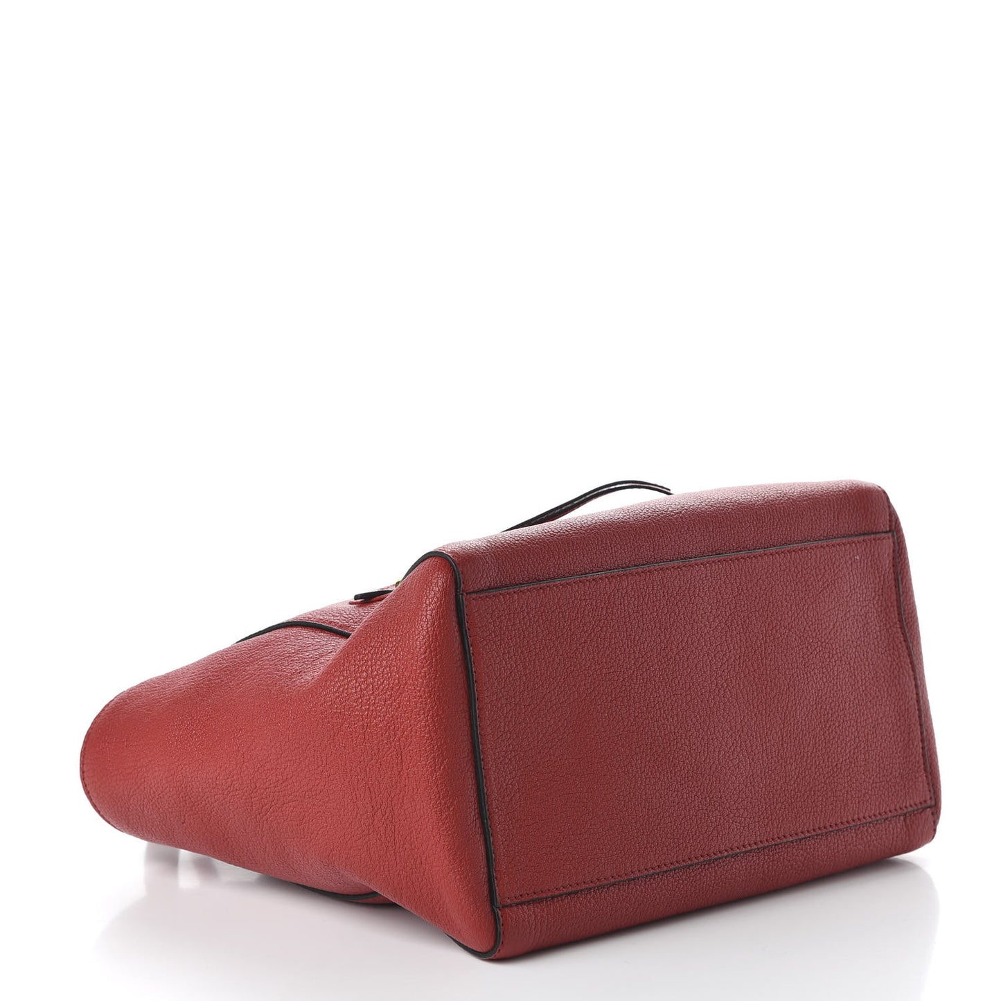Goatskin Madras Zip Tote Red