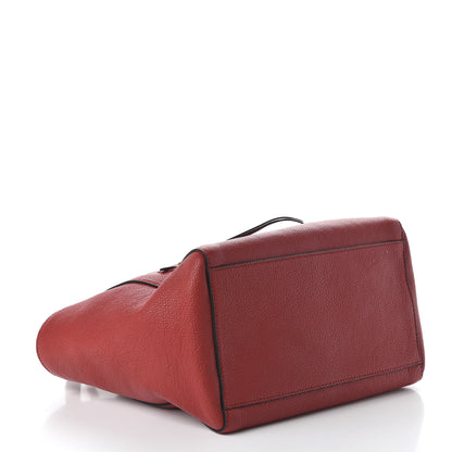 Miu Miu Goatskin Madras Zip Tote Red 4 of 12