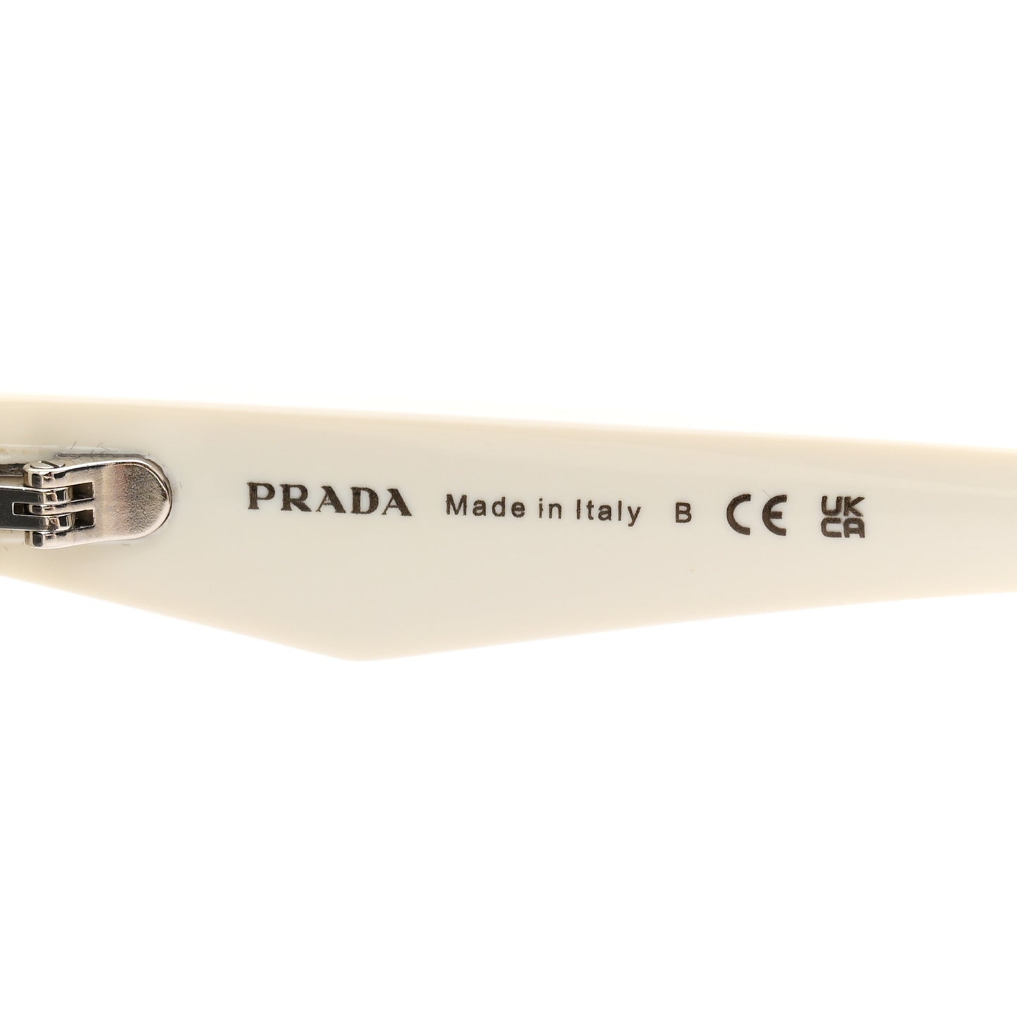 Acetate Oval Sunglasses SPR 26Z Chalk White