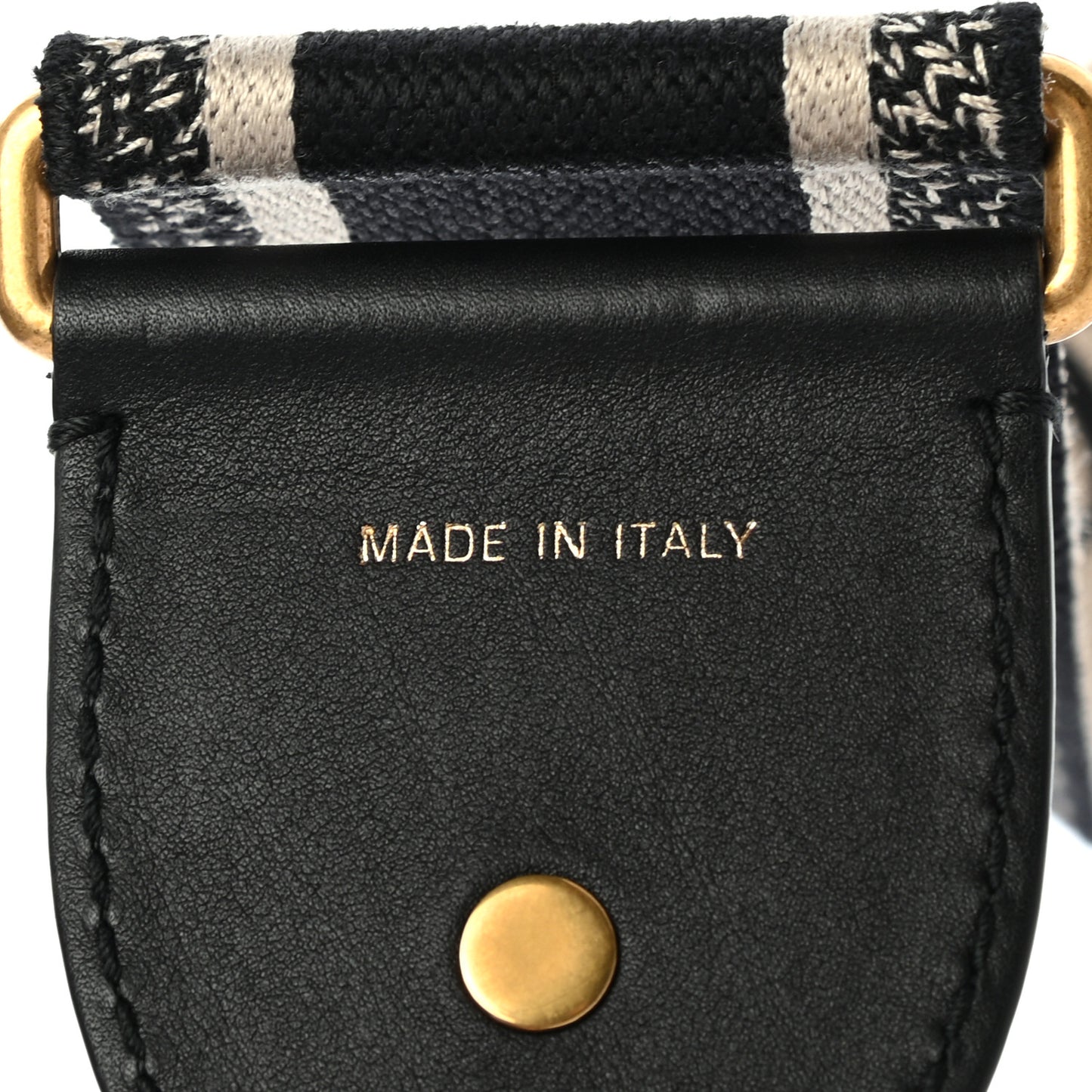 Canvas Embroidered Shoulder Strap Blue