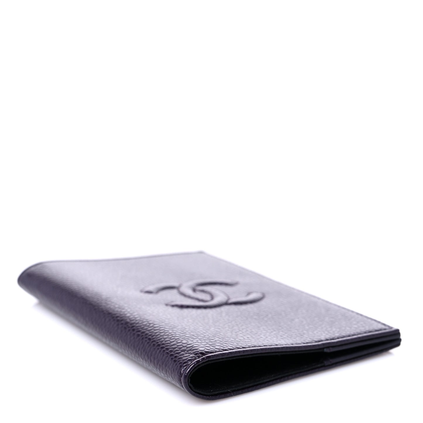 Caviar Timeless Passport Holder Dark Purple