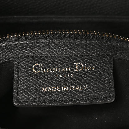 Christian Dior Grained Calfskin Saddle Bag Black 6 of 11