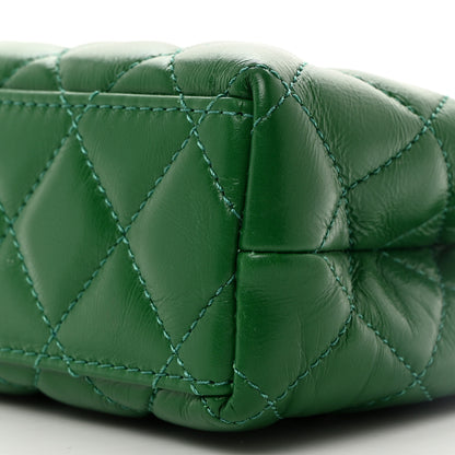 Chanel Shiny Aged Calfskin Quilted Nano Kelly Shopper Green 10 of 10