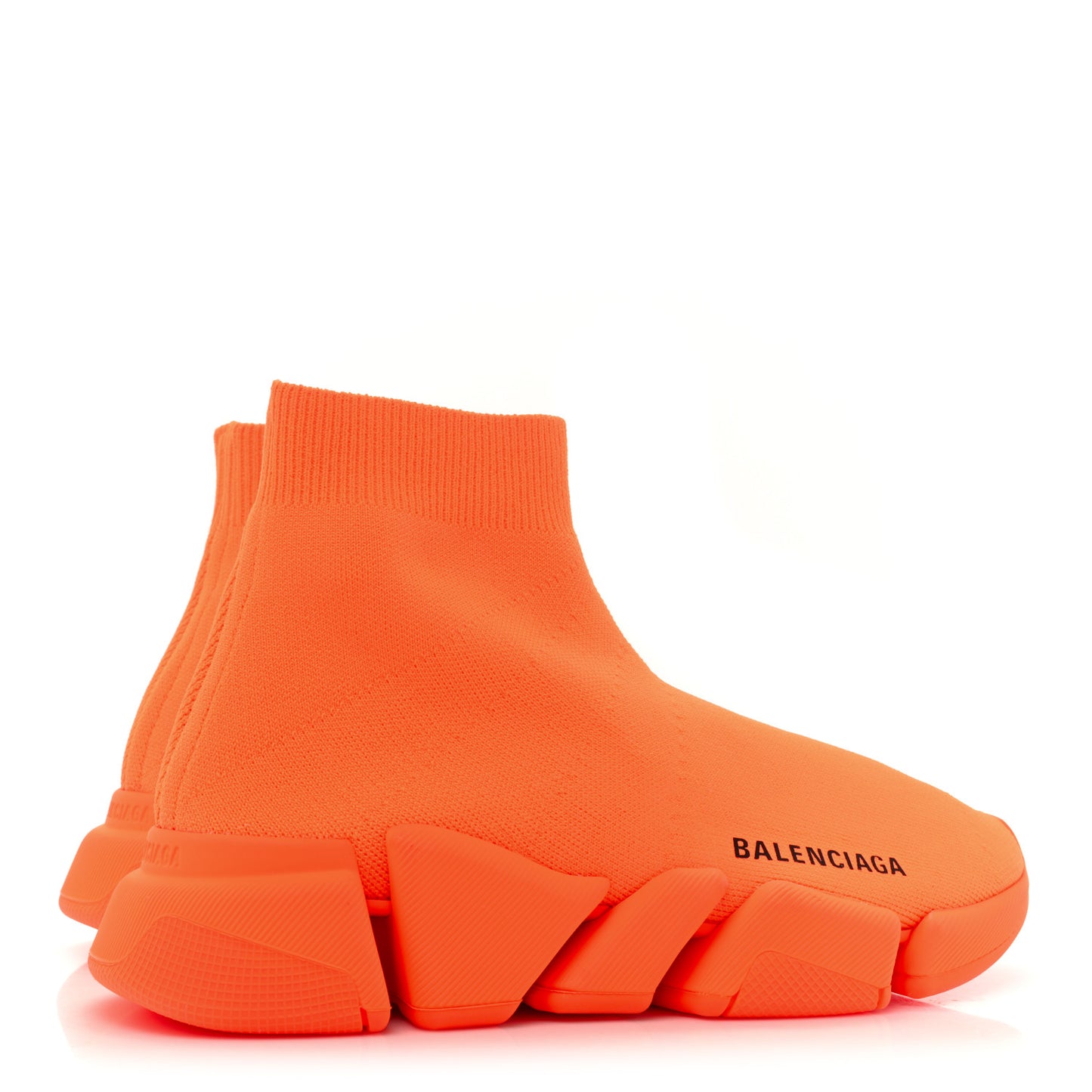 Technical 3D Recycled Knit Womens Speed 2.0 Sneakers Monocolor 36 Orange Fluo