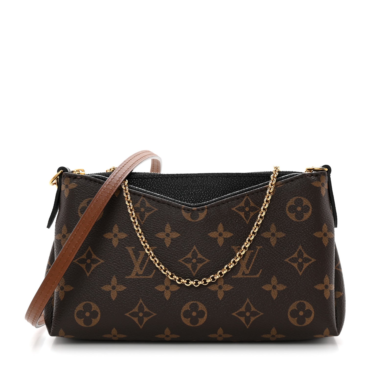 Louis Vuitton Monogram Pallas Clutch Black 1 of 13