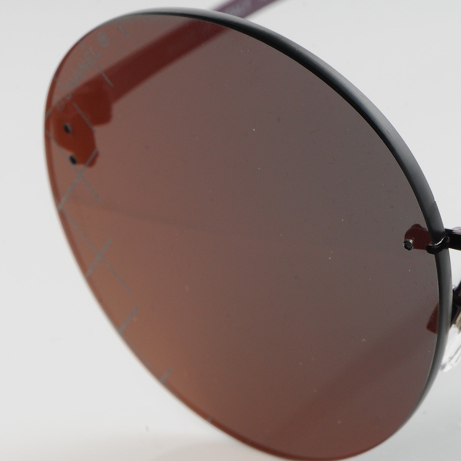 Chanel Metal Rimless Round Sunglasses 4216 Bordeaux 9 of 10