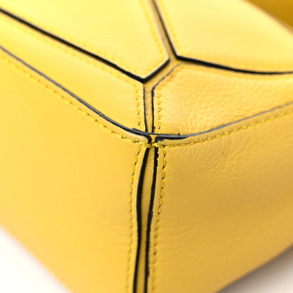 Loewe Calfskin Mini Puzzle Bag Yellow 9 of 13