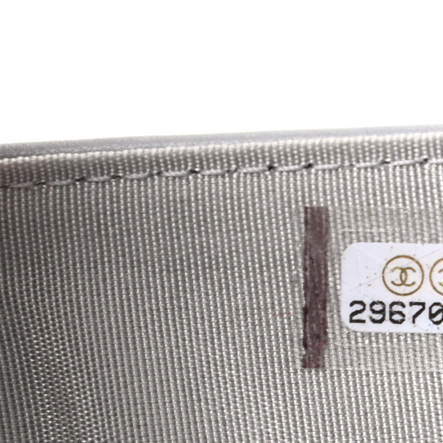 Chanel Lambskin Quilted Small Boy Flap Wallet Gray 7 of 8