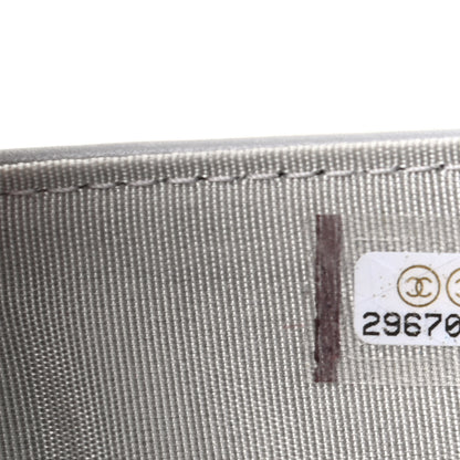 Chanel Lambskin Quilted Small Boy Flap Wallet Gray 7 of 8