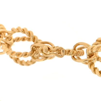 Tiffany 18K Yellow Gold Rope Circle Necklace 4 of 6