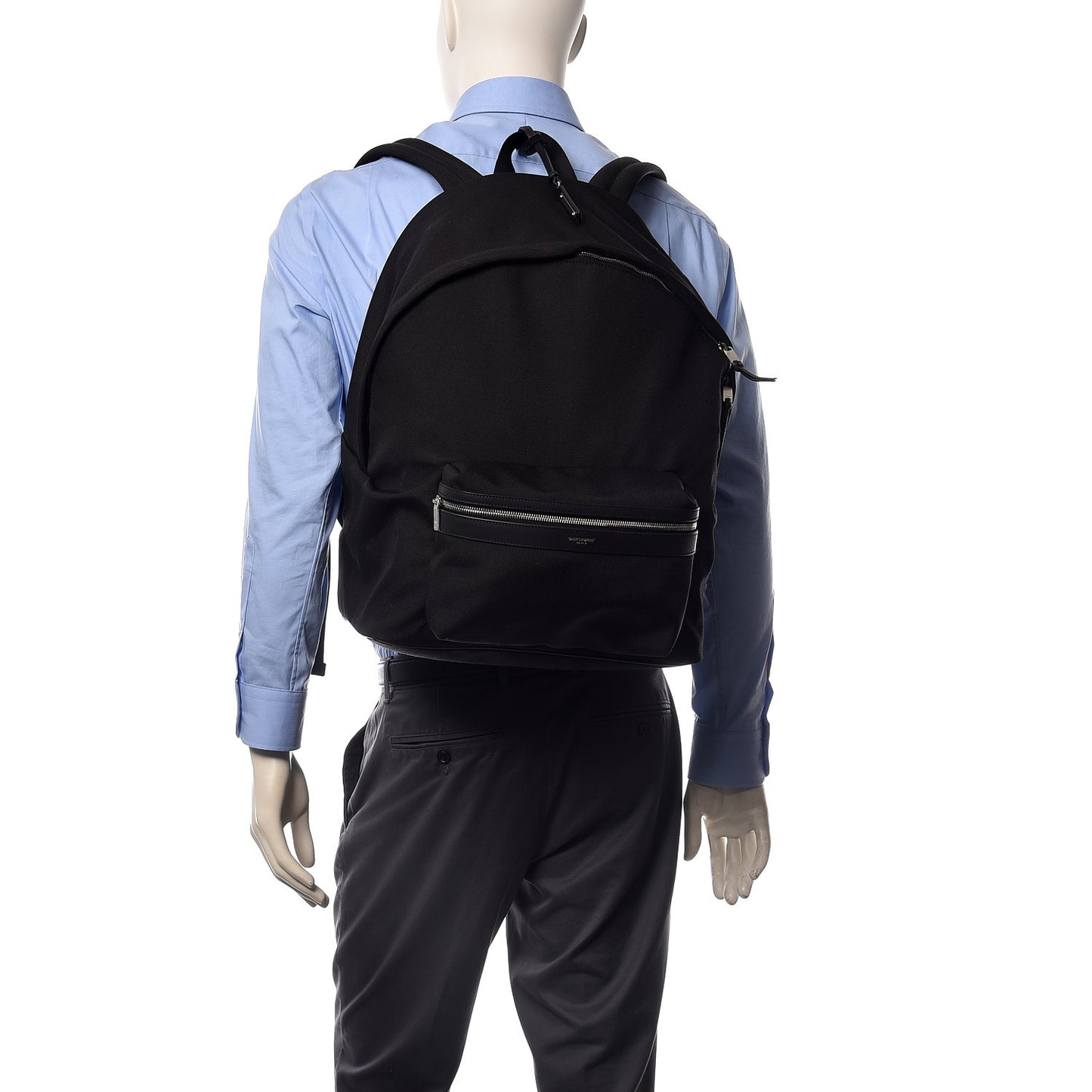 Canvas Nylon Giant City Backpack Black
