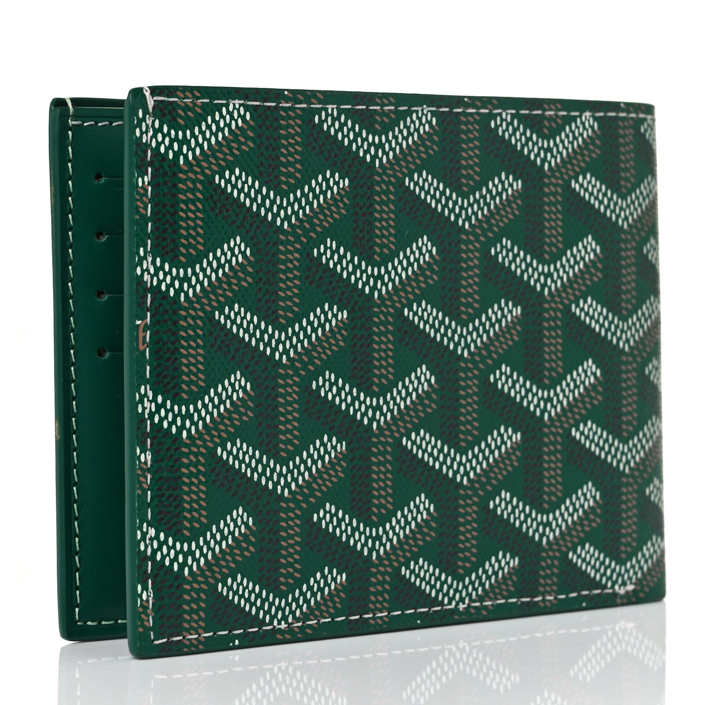 Goyardine Bifold Victoire Wallet Green
