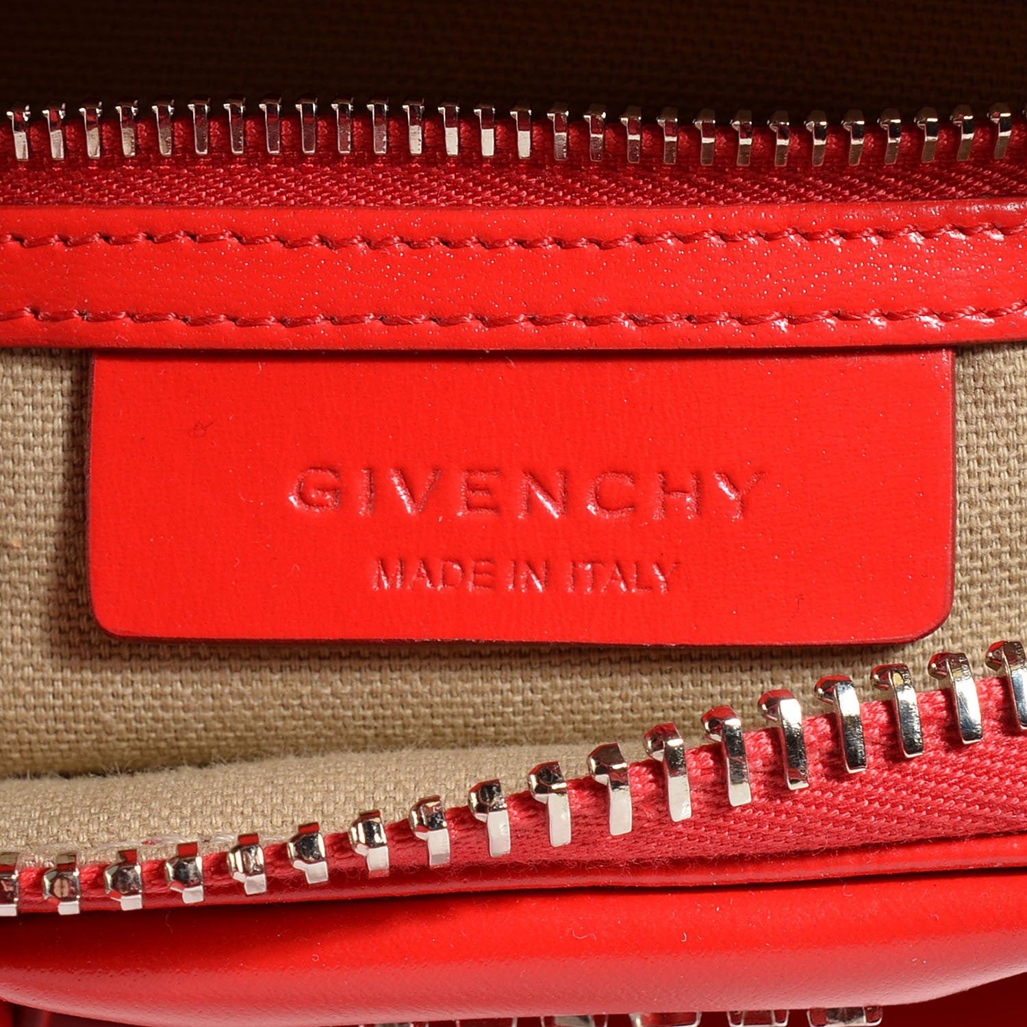 Givenchy Shiny Lord Calfskin Mini Antigona Red 6 of 10