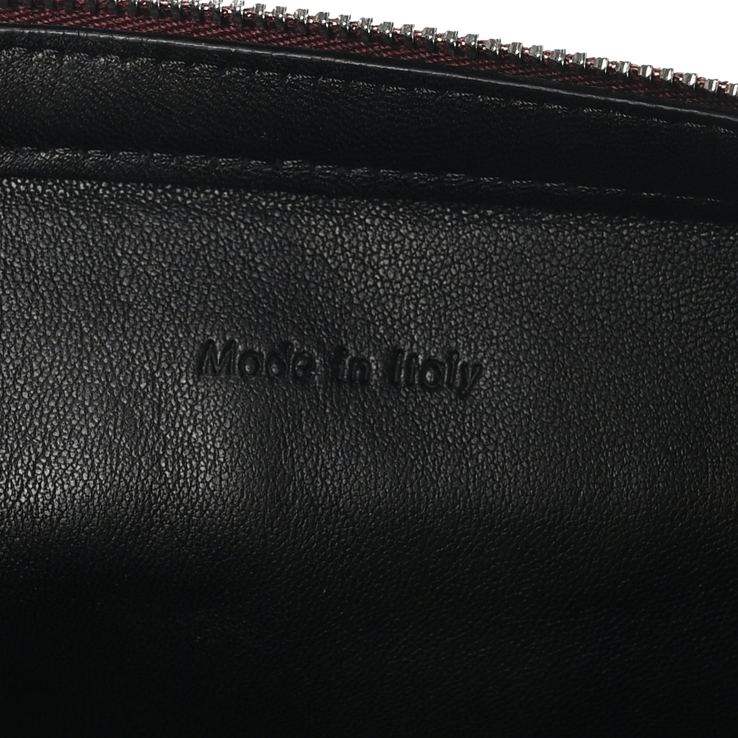 Nappa Calfskin Dragonne Pouch Clutch Rust