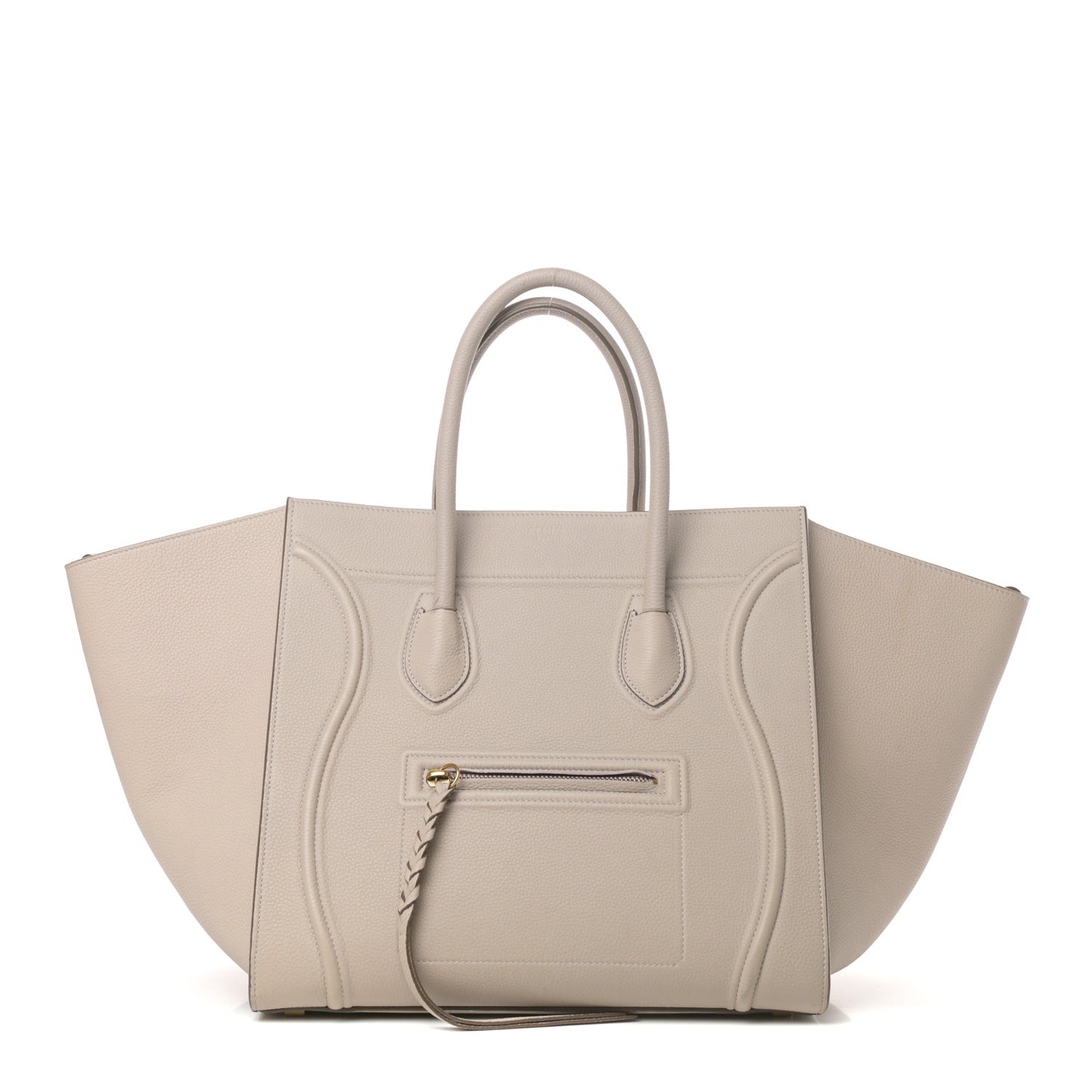 Grained Calfskin Medium Phantom Luggage Grey