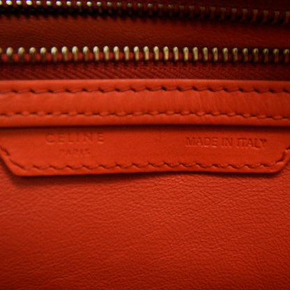 Celine Smooth Calfskin Mini Luggage Orange 9 of 10