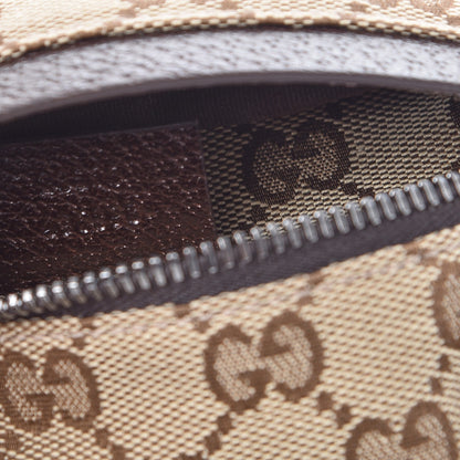 Gucci GG Monogram Double Pocket Belt Bag Dark Brown 7 of 7