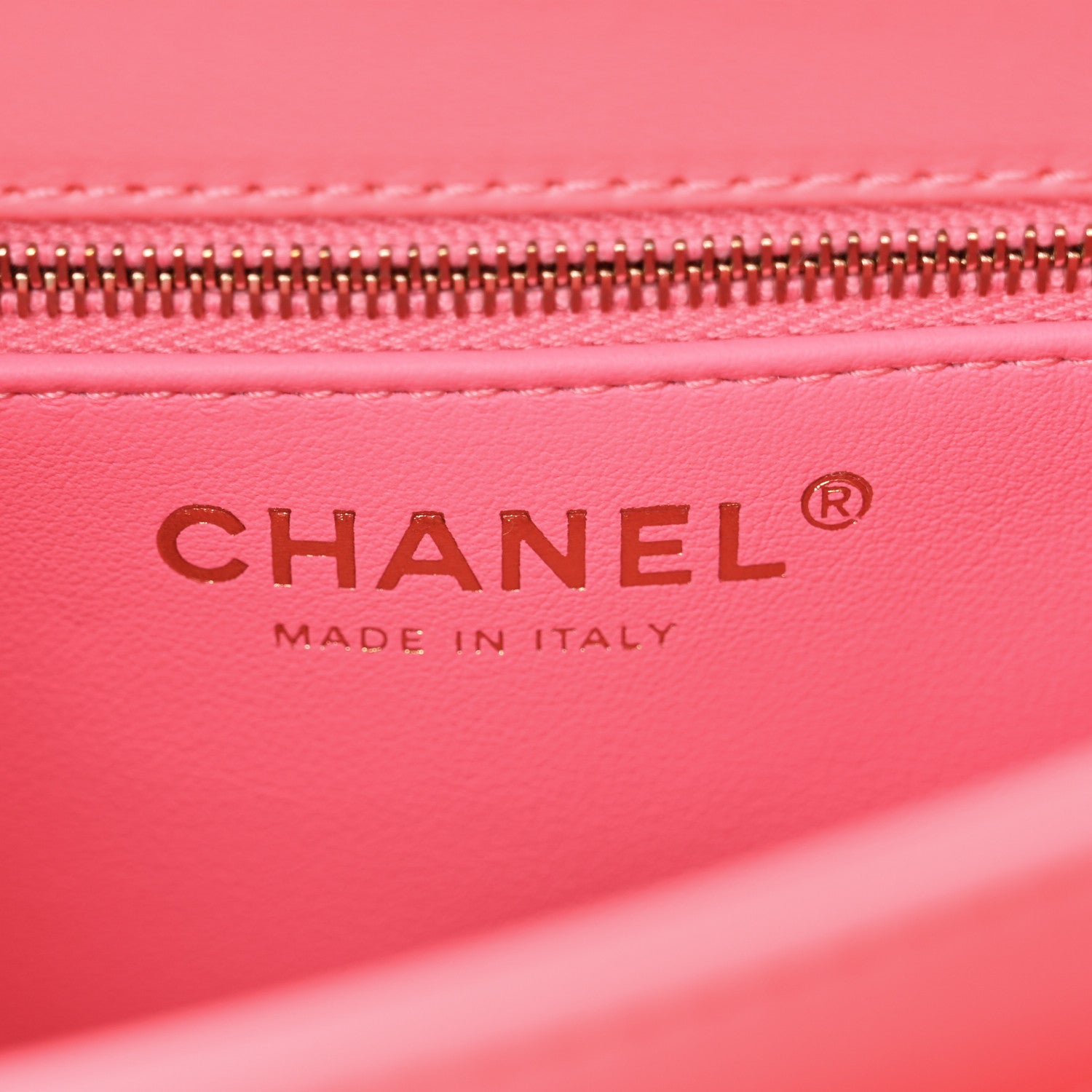 Chanel Lambskin Lacquered Quilted Mini Trendy CC Dual Handle Flap Bag Coral Pink 6 of 11