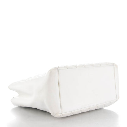 Chanel Caviar Quilted Grand Shopping Tote GST White 4 of 11