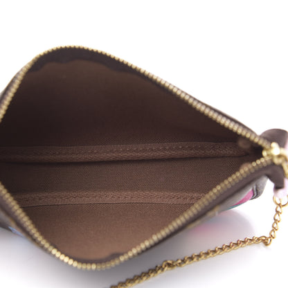 Louis Vuitton Monogram 2016 Christmas Animation Mini Pochette Accessories Rose Ballerine 5 of 9