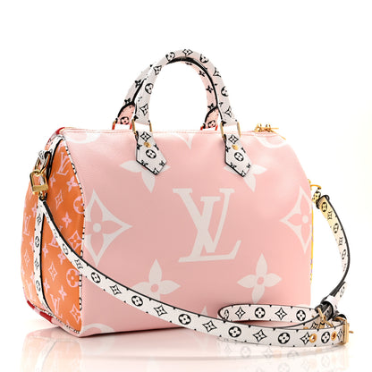Louis Vuitton Monogram Giant Speedy Bandouliere 30 Rouge 4 of 9