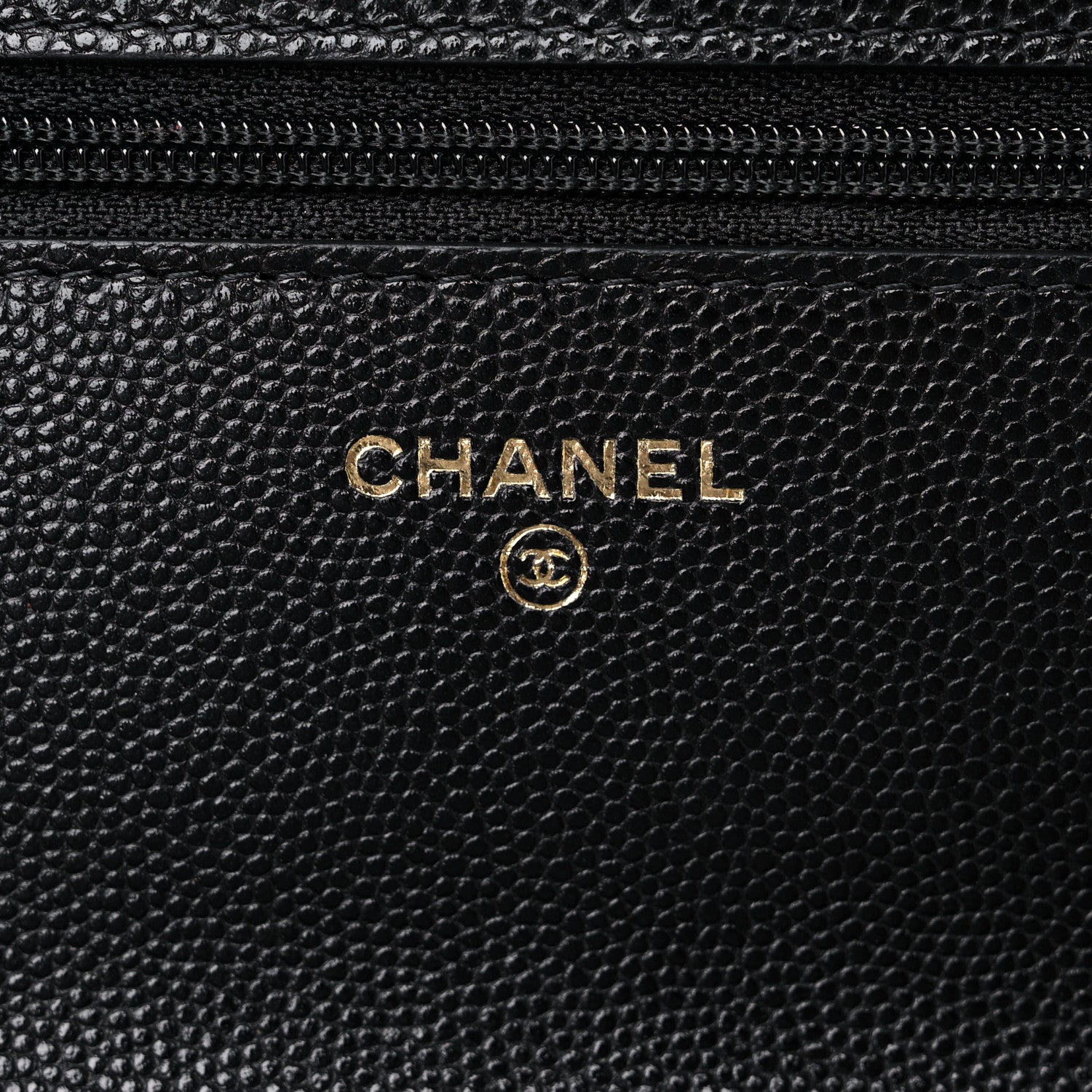 Chanel Caviar Quilted French New Wave Chain CC Wallet On Chain WOC Black 6 of 11