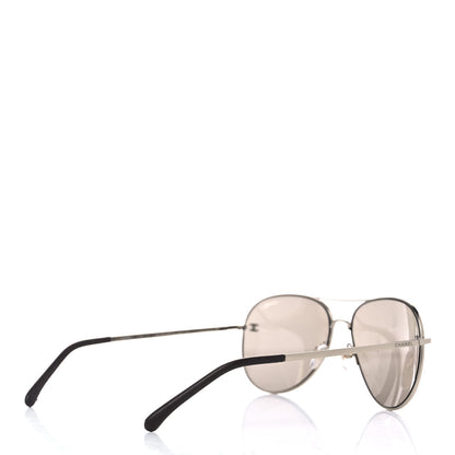 Chanel Metal Aviator CC Sunglasses 4189-T-Q Gold 7 of 21