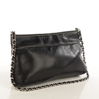 Chanel Lambskin Lax Pochette Black 3 of 7