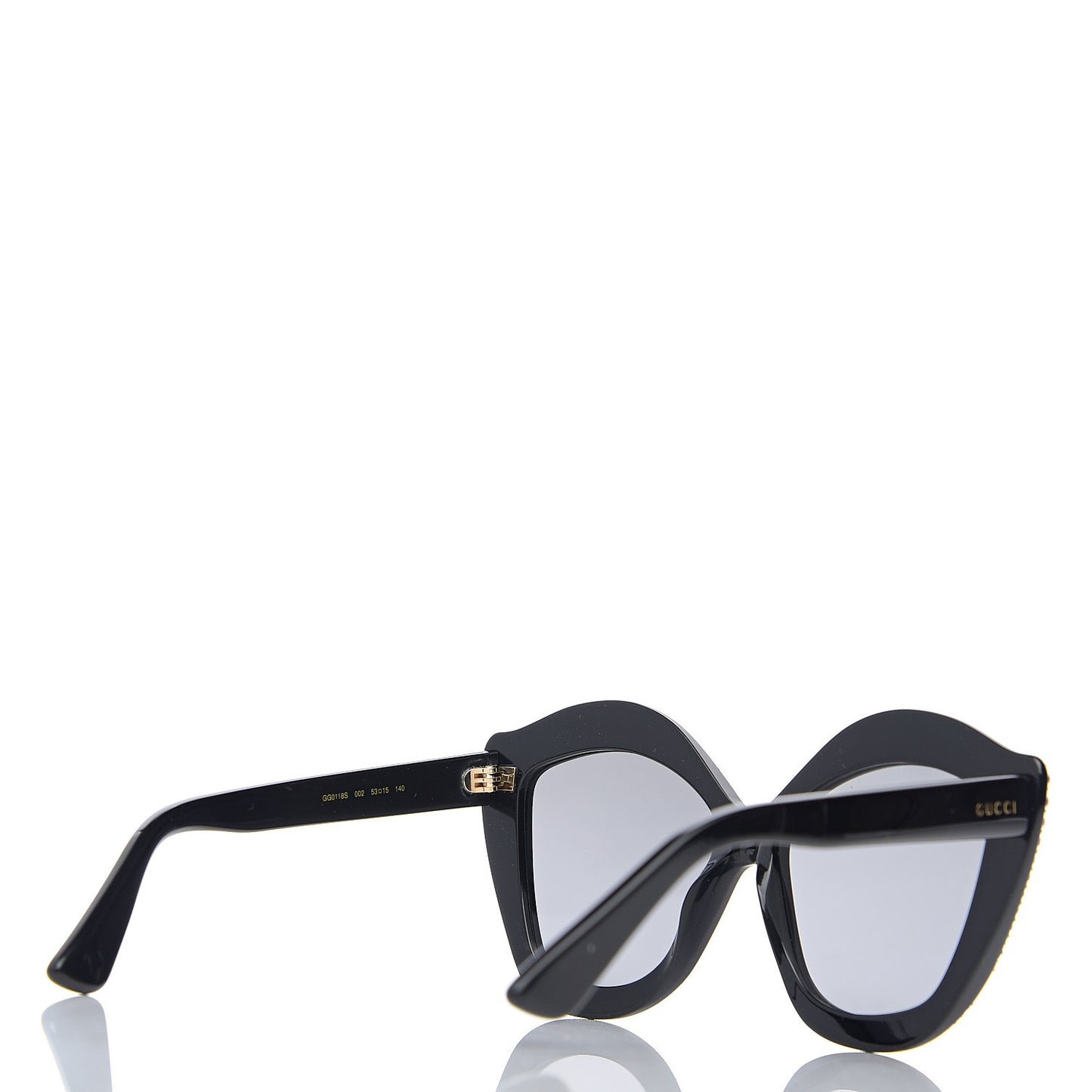 Crystal Cat Eye GG0118S Sunglasses Black