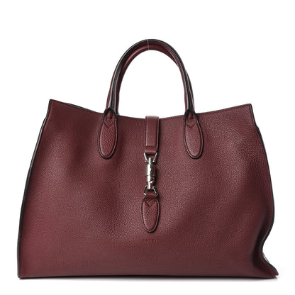 Gucci Soft Calfskin Medium Jackie Top Handle Bag Bordeaux 1 of 13