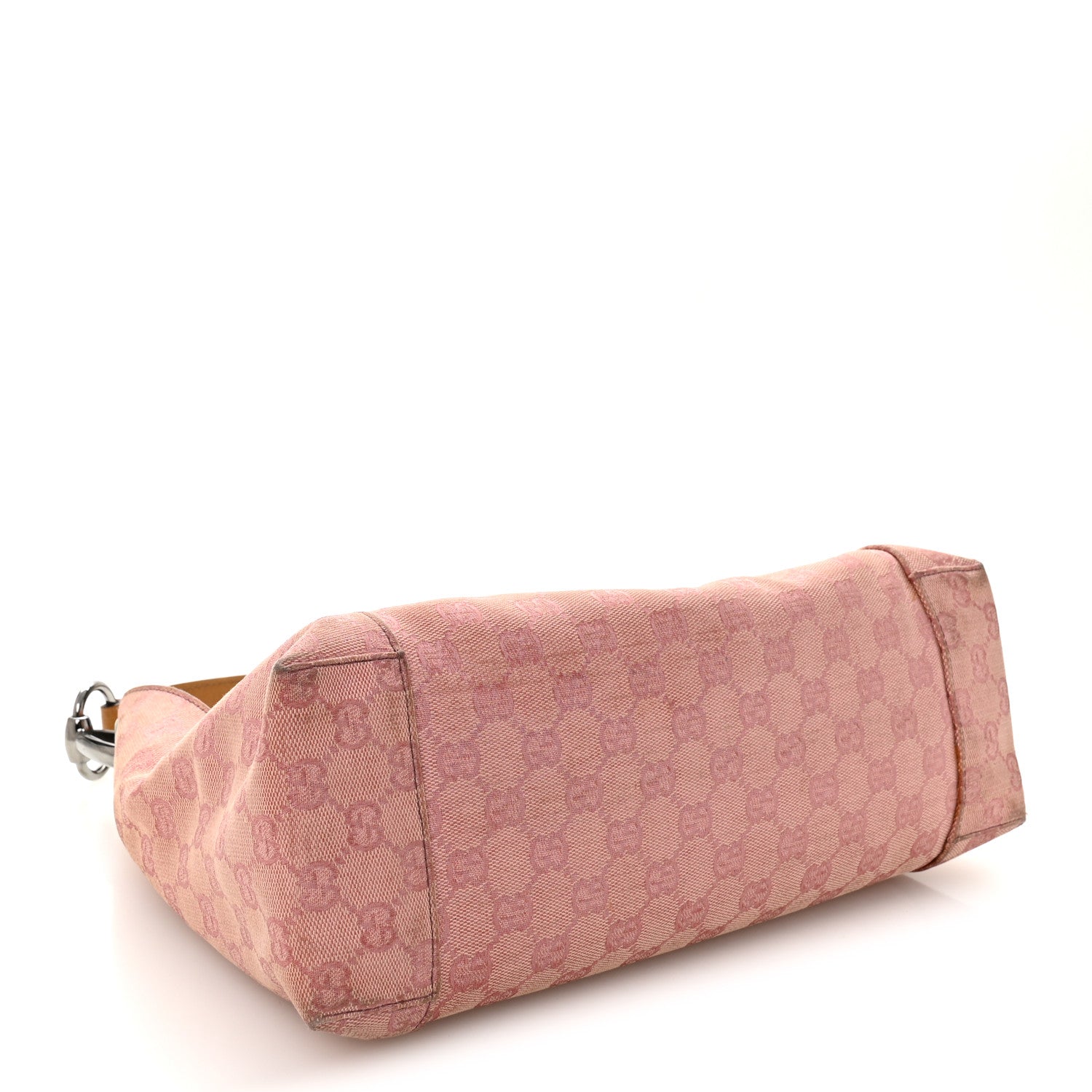 Gucci Monogram Horsebit Top Handle Hobo Bag Pink 4 of 10