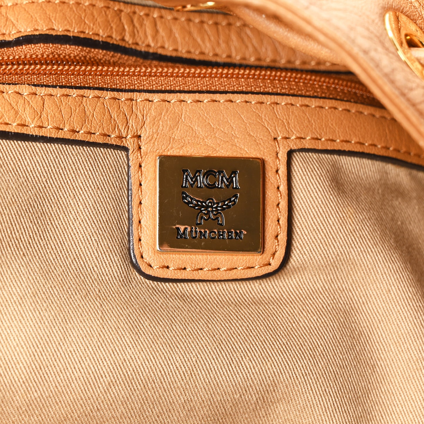 Visetos Drawstring Shopper Cognac