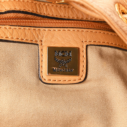 MCM Visetos Drawstring Shopper Cognac 6 of 10