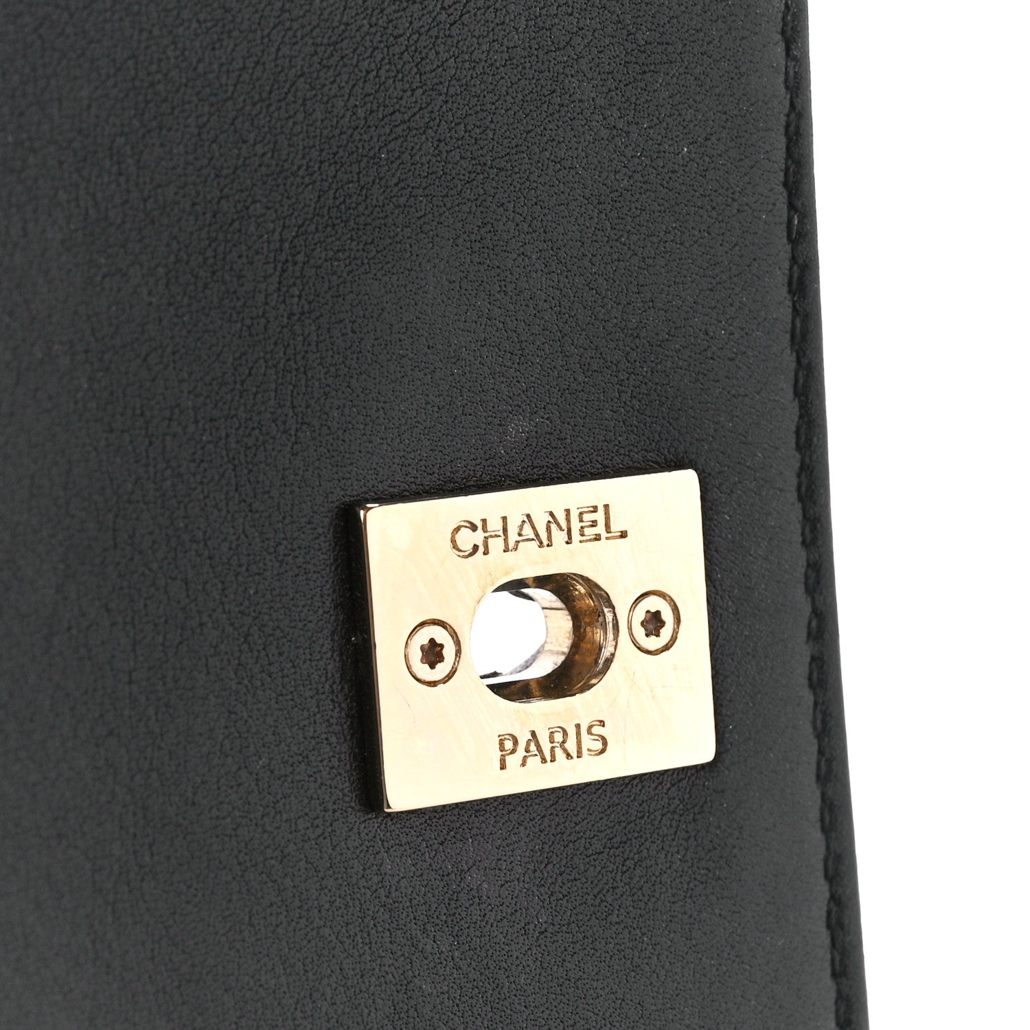 Chanel Calfskin Stitched Medium Covered CC Flap Bag Black 8 of 15
