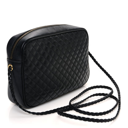 Gucci Calfskin Web Trapuntata Small GG Shoulder Bag Black 3 of 13