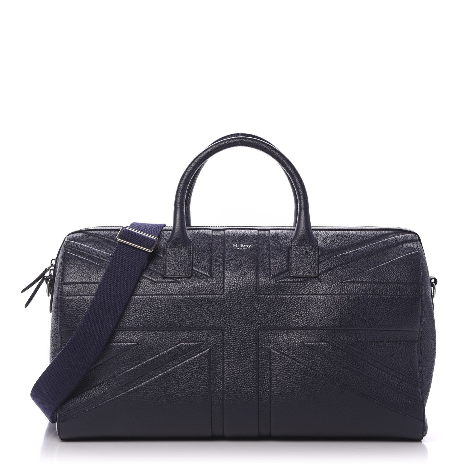 Mulberry Small Grained Calfskin Embossed Flag Duffle Bag Midnight Blue 1 of 9