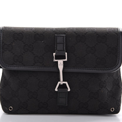 Gucci GG Monogram Web Flight Belt Bag Black 9 of 15