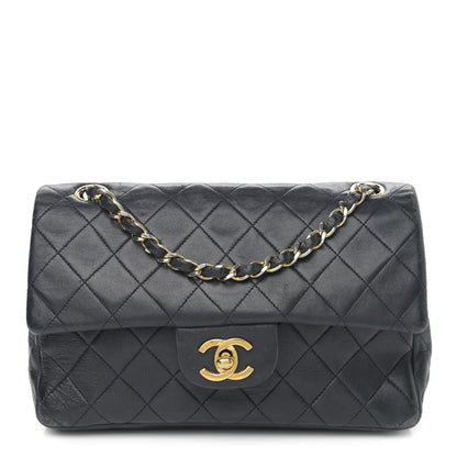 Chanel Lambskin Quilted Small Double Flap Navy 1 of 20