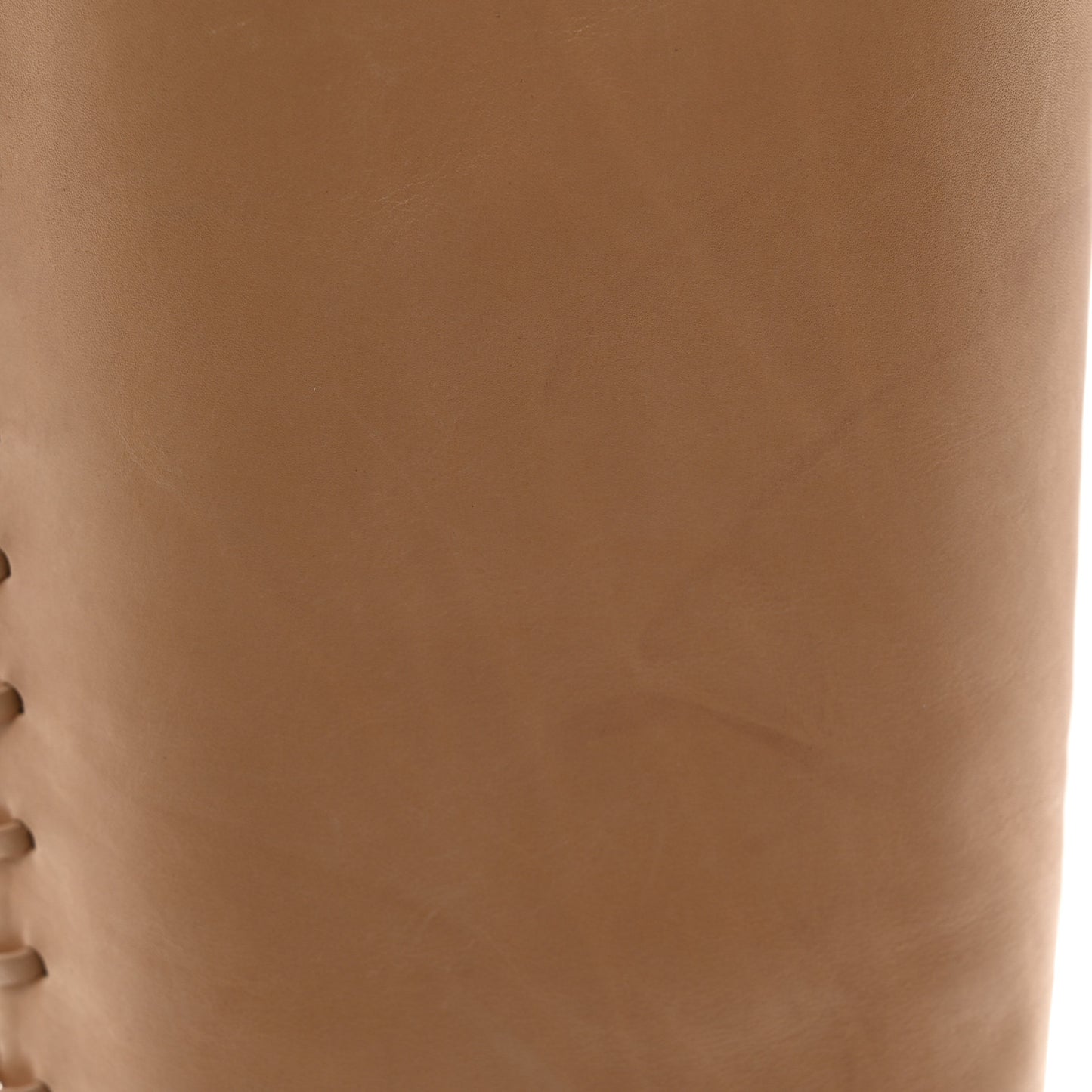 Lambskin Lace Up Cap Toe High Boots 37 Beige Black
