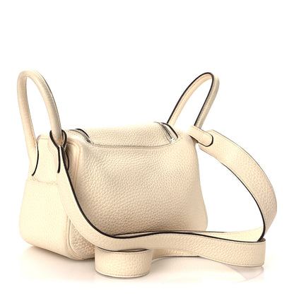 Hermes Taurillon Clemence Mini Lindy 20 Nata 5 of 27