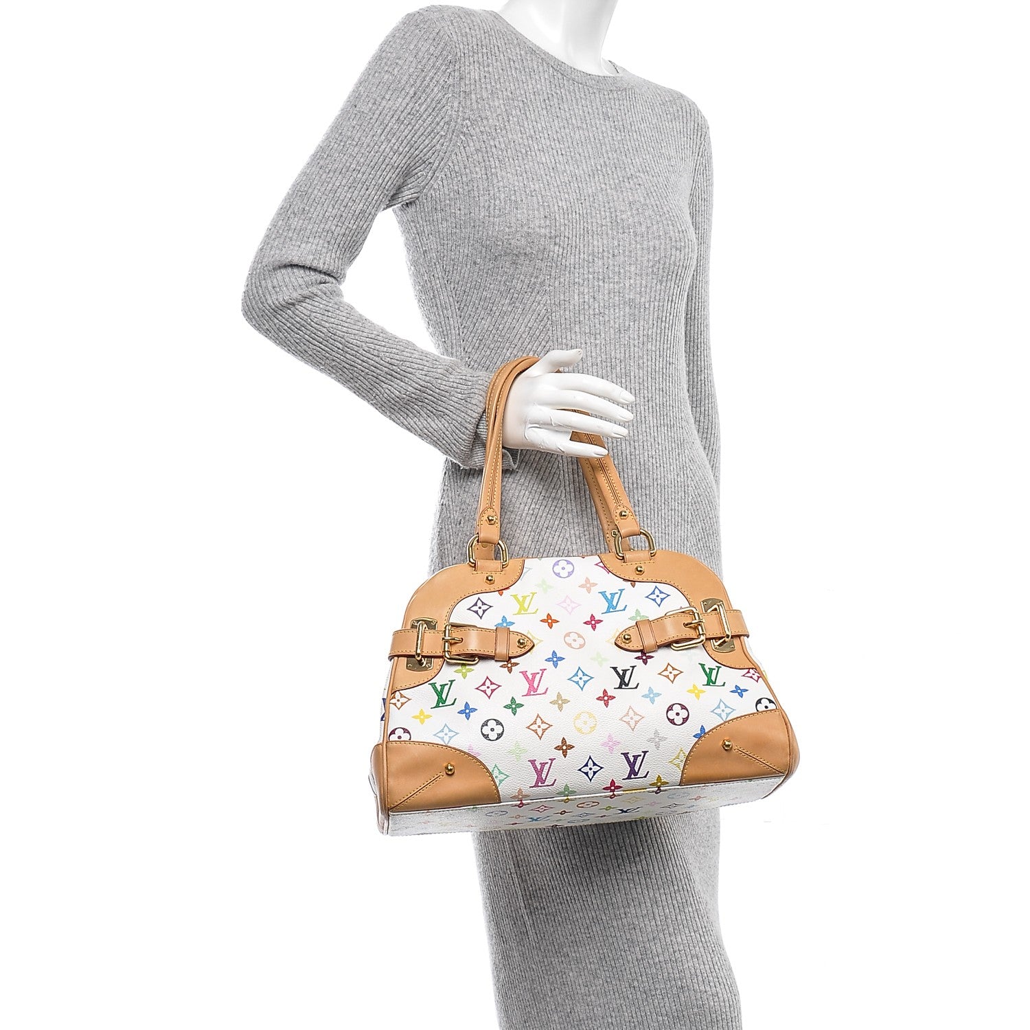 Louis Vuitton Monogram Multicolor Claudia White 2 of 7