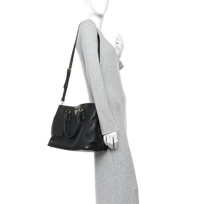 Prada Vitello Daino Tote Black 2 of 11