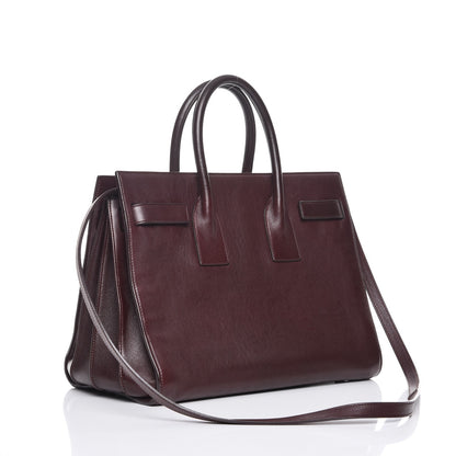 Saint Laurent Calfskin Small Sac De Jour Amarena 4 of 14