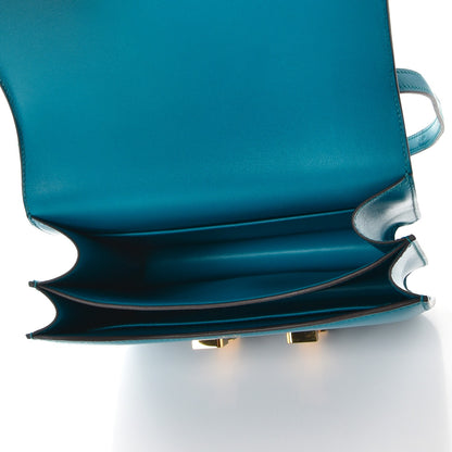 Hermes Tadelakt Constance 18 Bleu Izmir 6 of 20