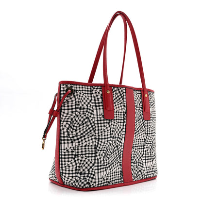 MCM Visetos Medium Liz Reversible Shopper Tote Candy Red 10 of 39