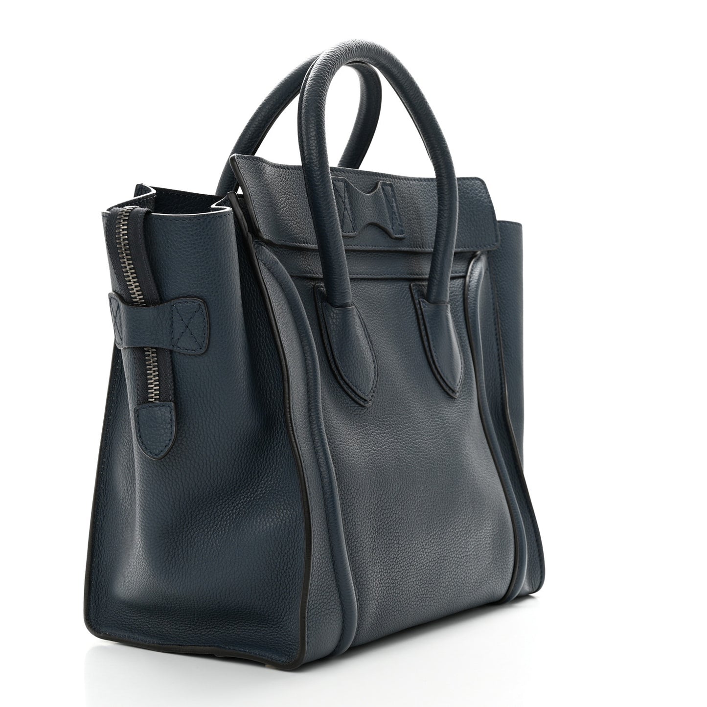 Drummed Calfskin Mini Luggage Orage